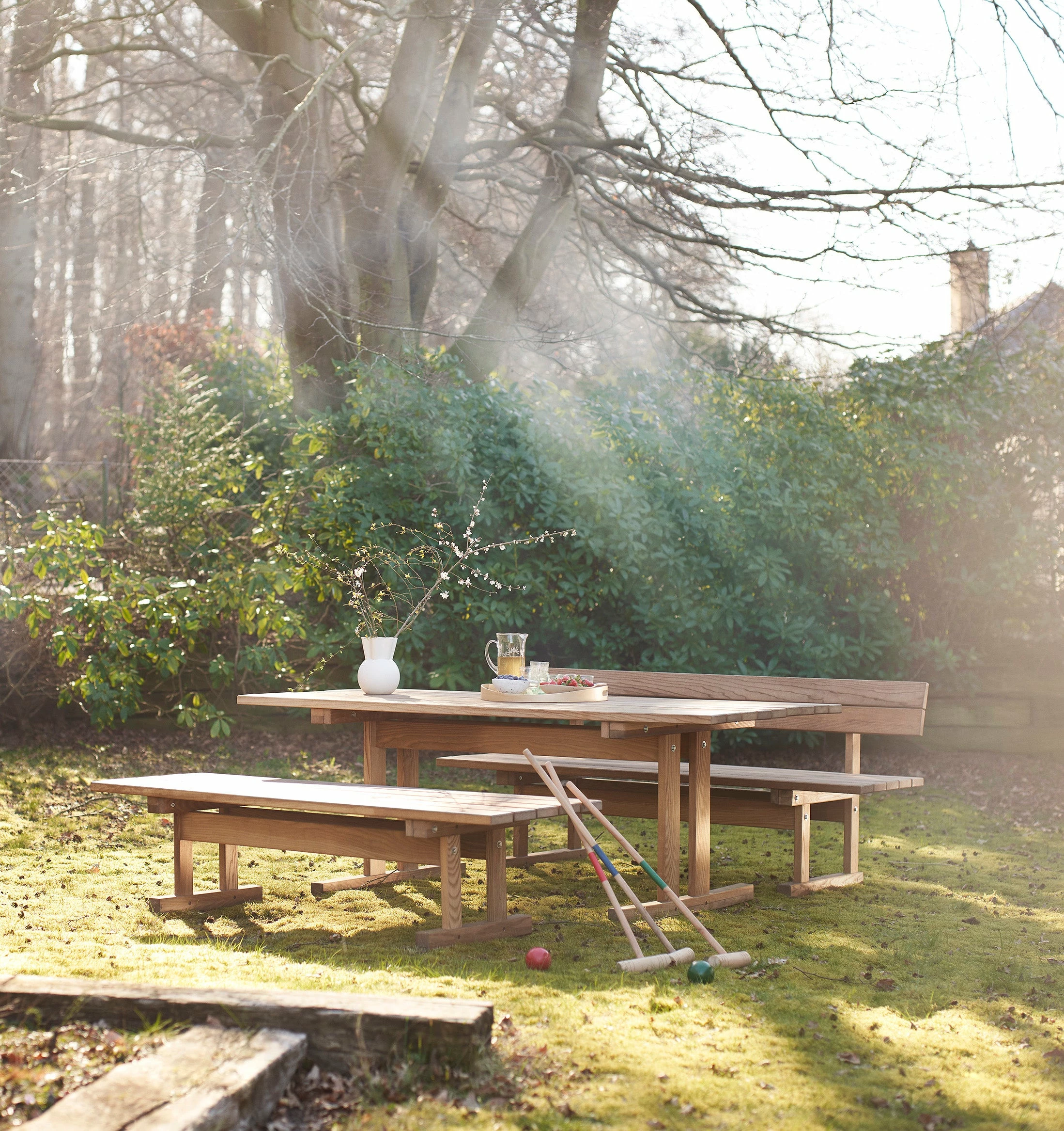 FDB Møbler M17 Ermelunden Garden Table By Børge Mogensen - Image 3