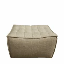 Ethnicraft N701 Ottoman - Dark Beige