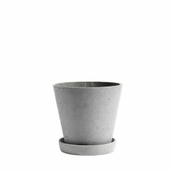 HAY Flowerpot With Saucer - Grey