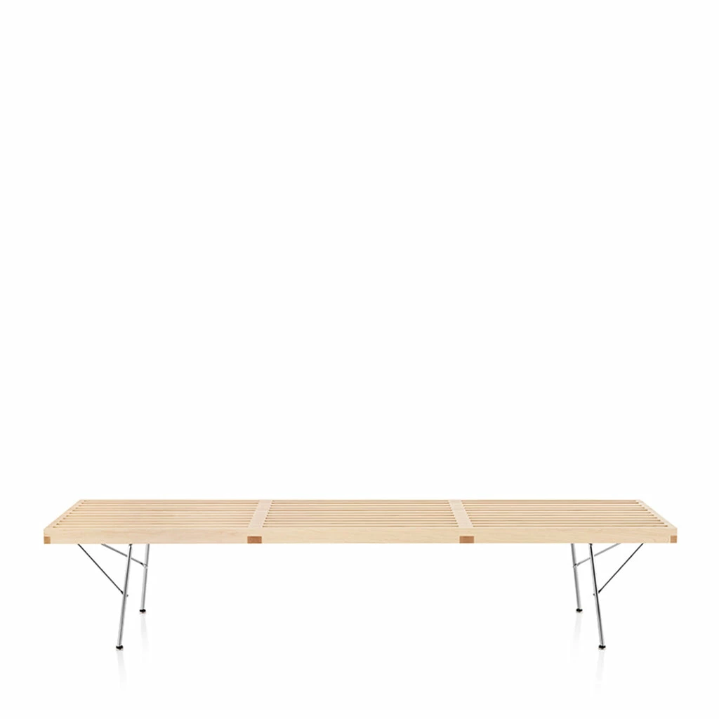 Herman Miller Nelson™ Platform Bench With Chrome Legs - Large