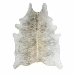 Open Room Small Natural Light Exotic Cowhide Rug