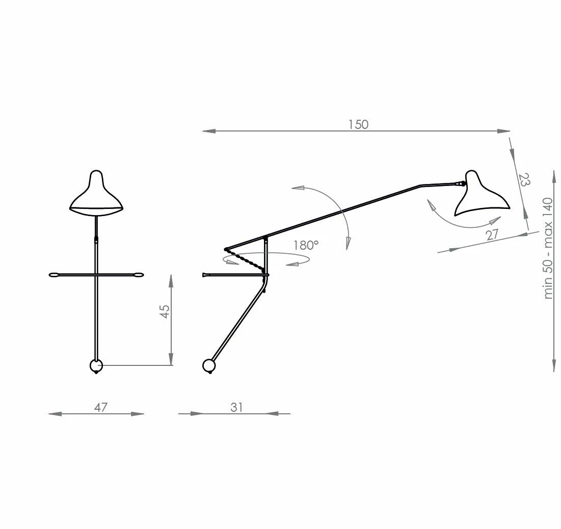 Mantis BS2 BL Wall Lamp - Image 3