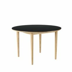 FDB Møbler C62 Round Dining Table Ø115 With Linoleum By Unit 10 Design