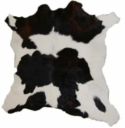 Open Room Small Natural Calf Cowhide Rug